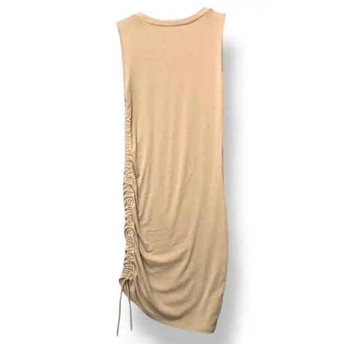 Sophie Rue Women Ruched Sleeveless Midi Dress S Minimalist Stretch Clean Girl