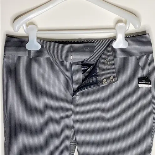 Norma Kamali pinstripe crop career trousers sz 6