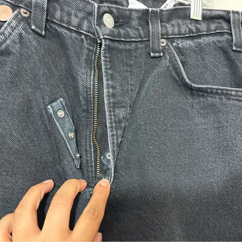 I Am Koko LA Revamped Vintage Levis Black Distressed Jeans Size 32x28