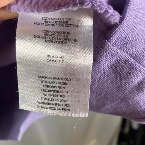 Bass Pro Shops Johnny Morris Hoodie Pullover Sweatshirt Lavender Large Cotton