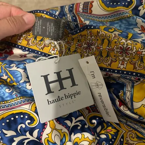 Haute Hippie Robe with waist tie bohemian pattern fancy loungewear California