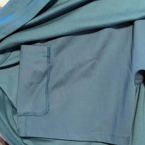 Girlfriend Collective Lola Alpine Green V-Neck Dress