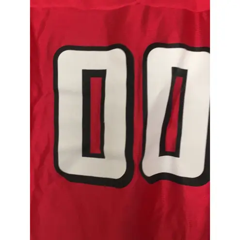 NFL  Women's Jersey Shirt Atlanta Falcons #00 Size Large Red White Black