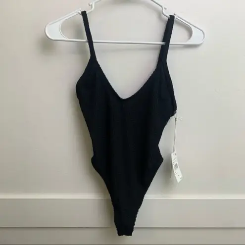 Good American NWT  Black Always Fits Ribbed One-Piece