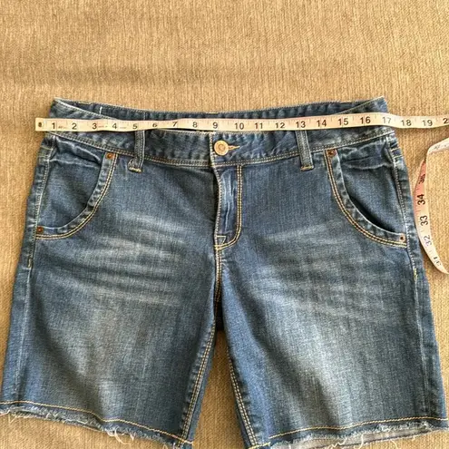 Earl jeans denim shorts size 31 cargo walking Bermuda Blue