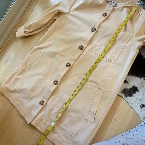 Tuckernuck Tan Stone Blake Long Sleeve Button Down Minimalist Mini Dress Size Sm - Image 13