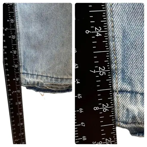Insane Gene Light Wash Cotton Raw Hem Straight Jean Size 0/23 Blue