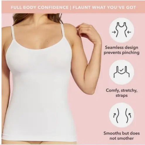 NWT Shapermint Slimming Tummy Control All Day Every Day Scoop Neck Camisole M White Size M