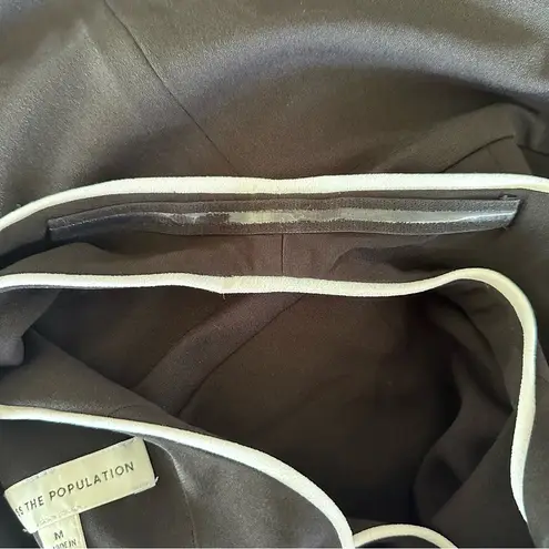 Dress the Population Gianna Low Back Sheath Dress Women’s Medium Black Midi