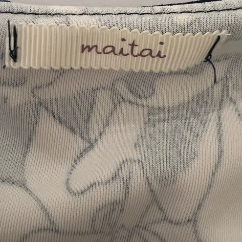 Maitai Matai Blue Spaghetti Strap Floral Bodycon VICI Naomi Midi Summer Dress Large