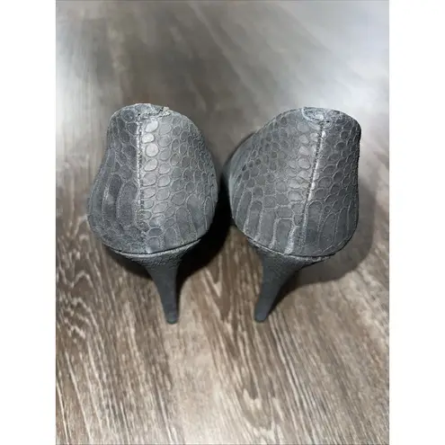 NIB Inc International Concepts Black Seduce 4"Heel Almond Toe Shoes~8M S