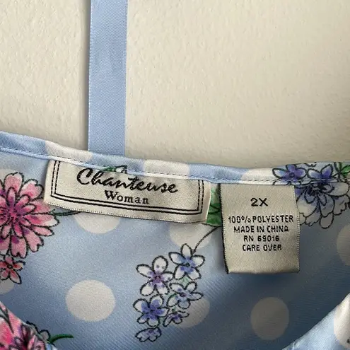 NWT Slip & Hanger Set Blue Size 2X