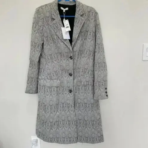 WAYF  Marly Snake Print Coat Snake Jacquard Size L
