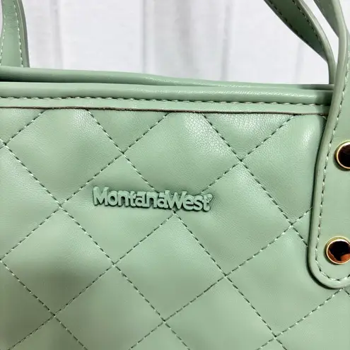 Montana West Montana West Quilted Handbag Leather Tote Purse Shoulder Bag Large Satchel Hobo