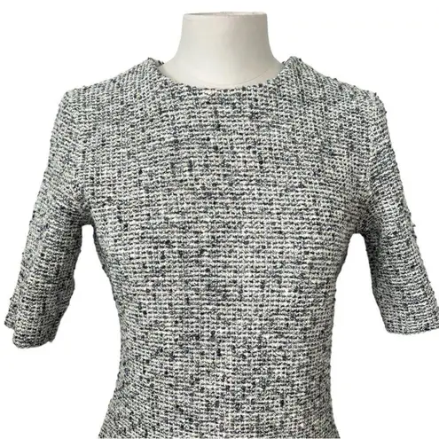 St. John Boucle Ecru Multicolor Knit Mini Dress size 6