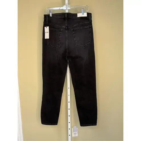 RE/DONE  NWT 90s High Rise Ankle Crop in Washed Noir Size 30