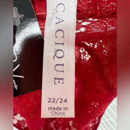 Cacique Sheer Lace Crop Top - Size 22