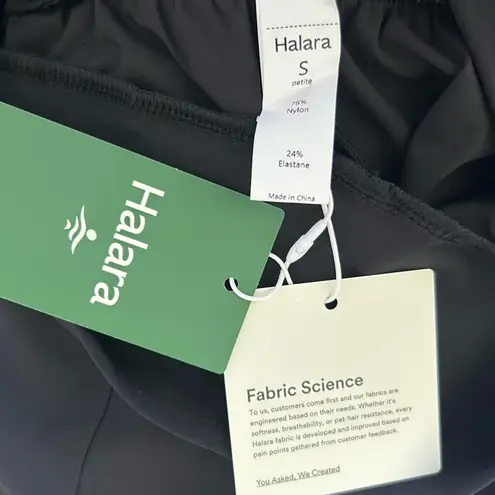 Halara NWT Black Pull On Elastic Waist Jogger Sweatpants Size Small Petite