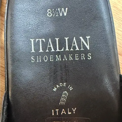 Italian Shoemakers Black Mules Comfortable Design