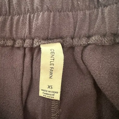 Gentle Fawn Navy Caesar Coastal Grandma High Waisted Linen Pleated Pants XS