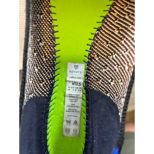 Women's Rothy's Black White Polka Dot The Point Flats Size 10.5