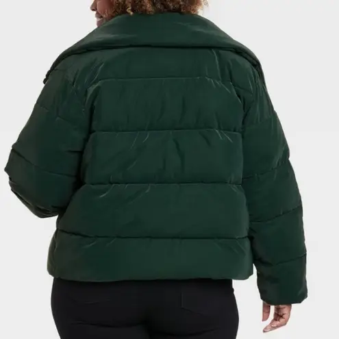 Ava & Viv NWT  Green Puffer Jacket 1XL