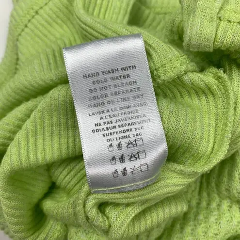 Anthropologie Eri + Ali Womens Sweater Solid Green Size XS Long Sleeve Pullover