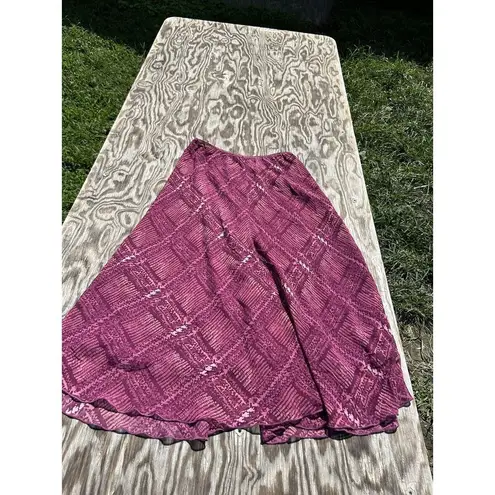 Jonathan Martin Skirt Size Medium Lined Polyester Purple Fairy Boho Y2k Cottage
