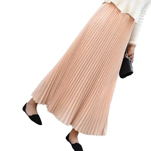 Club Monaco Blush Pink Pleated Maxi Long Women’s Skirts Size 6