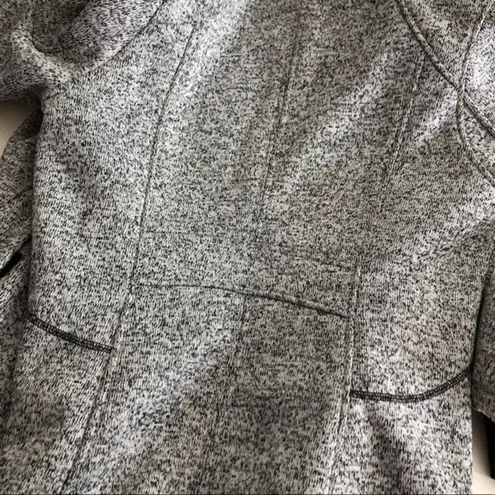 HALIFAX TRADERS Grey Fleece Jacket Long Full Zip Heathered Womens Size Large Gray