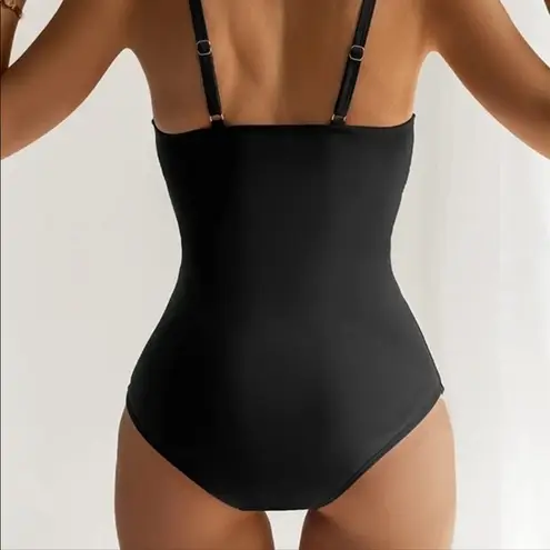 B2prity women’s large polka dot tummy control swimsuit Black