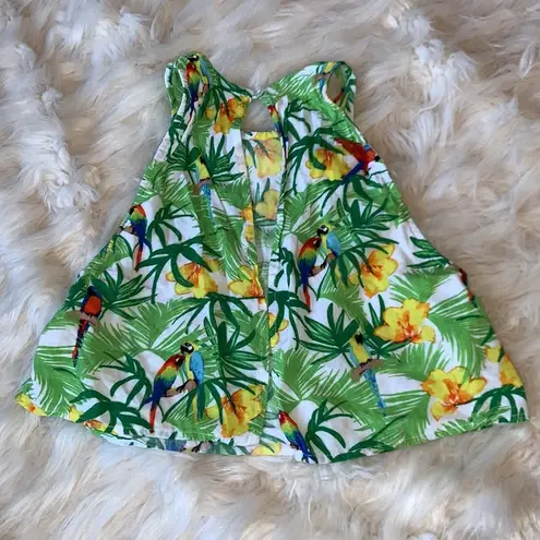 American Apparel  PARROTS IN PARADISE TROPICAL TOP