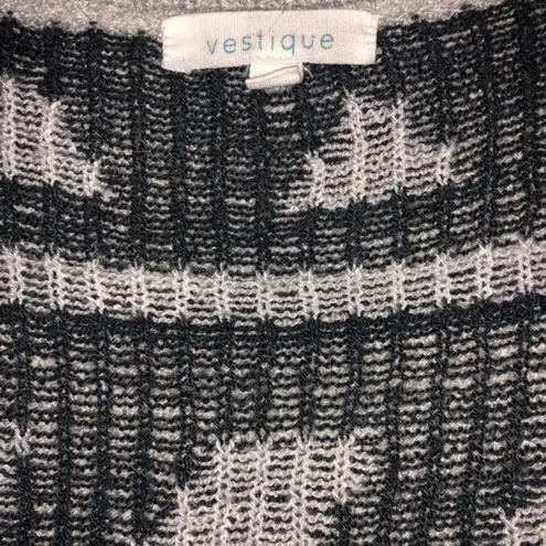 Boutique Vestique Open Cardigan Geometric Aztec Long Sleeve Sweater Small