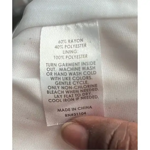 Wonderly Women's Plus Size Wide Leg Pants Paisley Elastic Waist 4x NWT