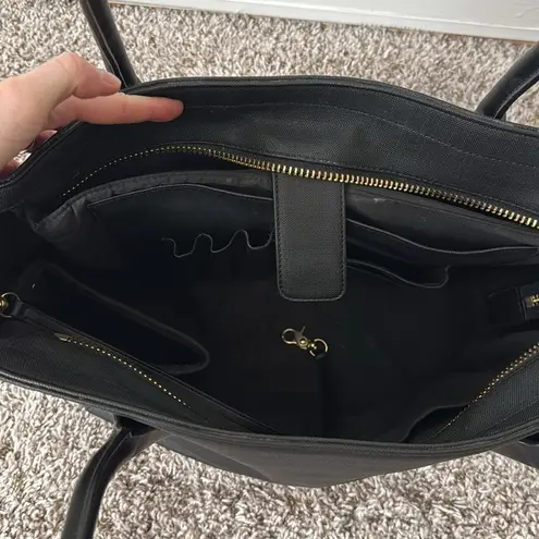 Dagne Dover Signature Tote in Onyx Black