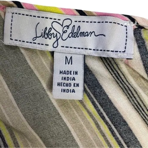 Libby Edelman Striped Peplum Babydoll Tank Top