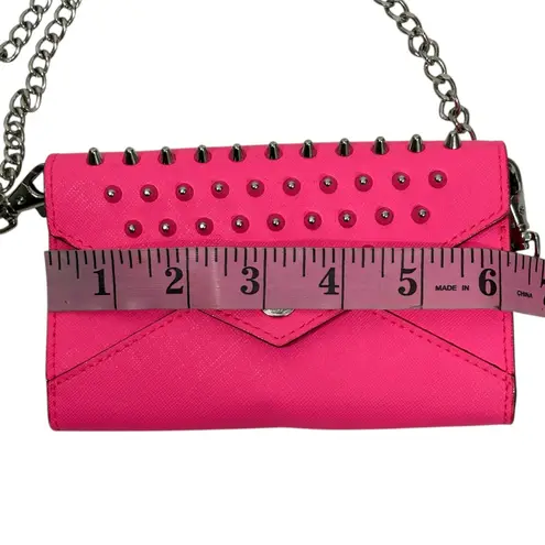 Rebecca Minkoff Pink Studded mini wallet chain crossbody Chain Bag