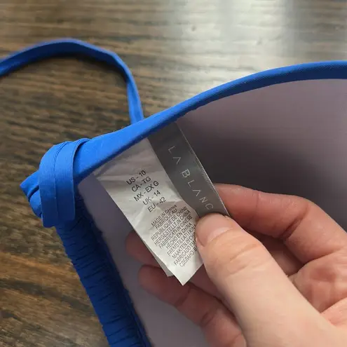 La Blanca Island Goddess Halter
Triangle Top - Sapphire