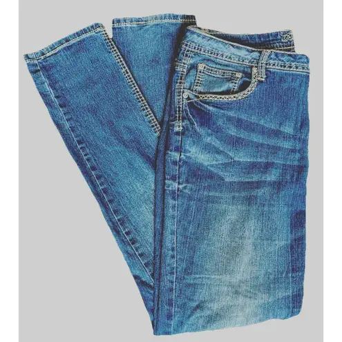 Y2K 2000s Revolt Low Waisted Denim Jeans Sz 12 Blue Faded Pants