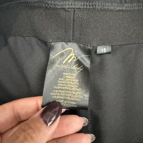 MiracleSuit Miracle Body Ponte Pull On Suede Pant In Black Size 10 Stretch