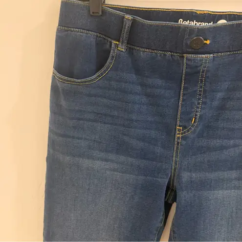 Betabrand EUC Yoga Denim Straight Leg Pull On High Rise Jeans Size L