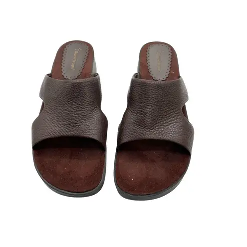 Baretraps Size 10 Relaxed Fit Stylish Brown Slip-On Sandals Womens