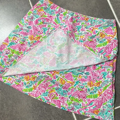 Ibkul Faux Wrap Skort size XS Pink