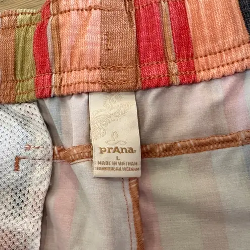 prAna  Mariya Short multicolor striped women’s size large