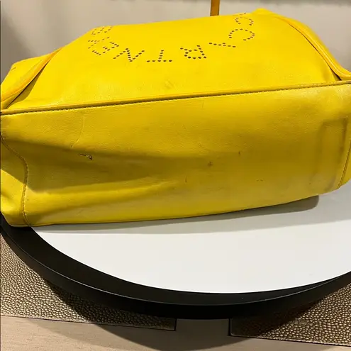Stella McCartney Yellow Vegan Leather Tote Bag - has marks