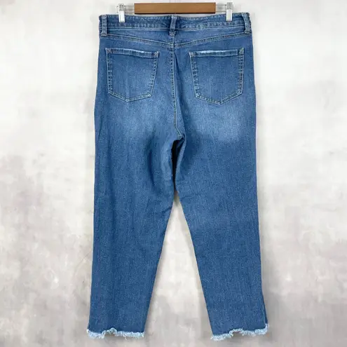 Scoop Womens Jeans Size 14 Ankle Straight Street Minimal Clean Girl Retro Modern Blue