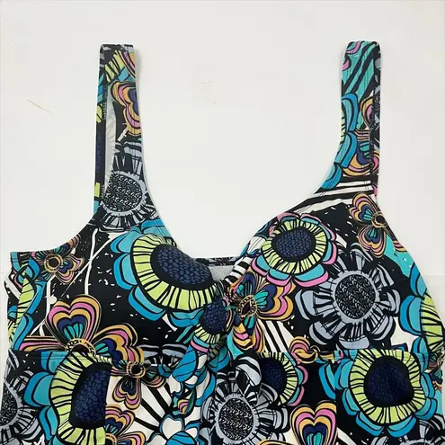 Swimsuits For All S4A Colorful Floral Print Swimsuit Swim Dress Size 20