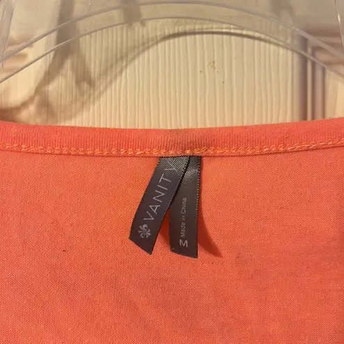 Vanity Short Sleeve Tee with Crochet Detail Medium