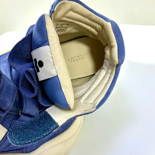 Isabel Marant Balskee Wedge Sneakers Cobalt EU 37 NEW