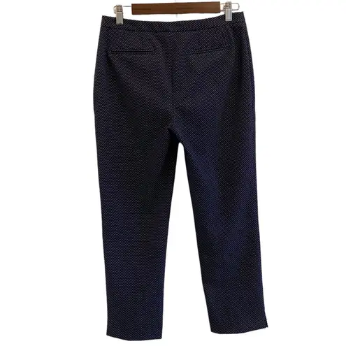 Karl Lagerfeld Navy Trousers Polka Dot Pattern